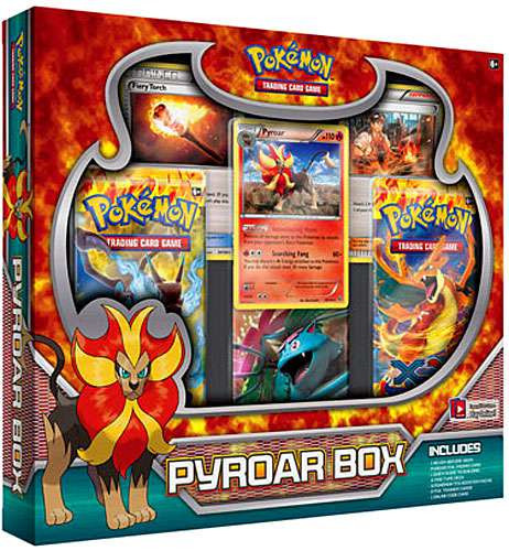 Pokemon XY Flashfire Pyroar Box Set 3 Booster Packs, 2 Trainer Cards Promo  Card Pokemon USA - ToyWiz