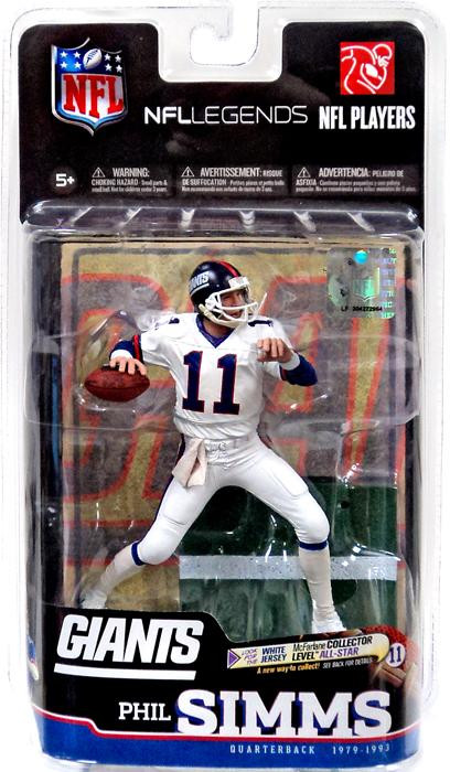 McFarlane Toys NFL New York Giants Sports Picks Football Legends Series 6  Phil Simms Action Figure [White Jersey /100]