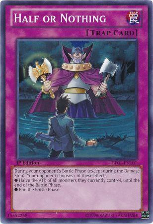 yugioh cards that end the battle phase YuGiOh Battle Pack Epic Dawn Single Card Starfoil Half or Nothing  BP01-EN101