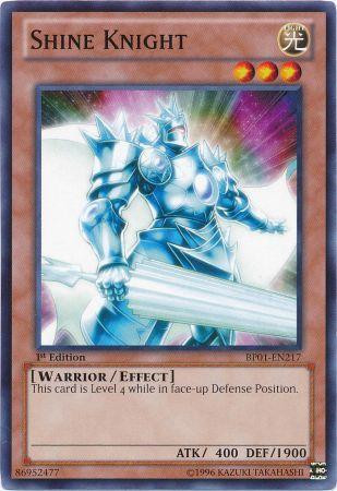 Shine Knight - BP01-EN217 - Common - 1st Edition - Heavily Played