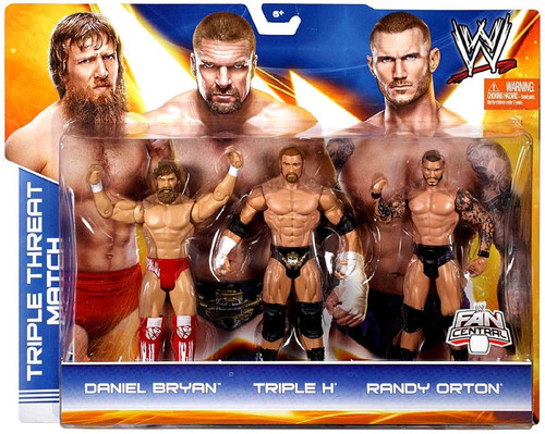 WWE Wrestling Daniel Bryan, Triple H Randy Orton Exclusive Action