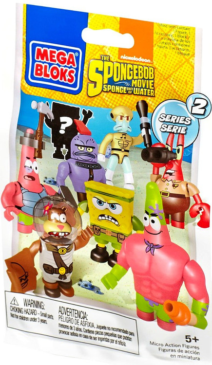 Mega Bloks Spongebob Squarepants Series 2 Mystery Pack Toywiz - spongebob bikini bottom christmas update roblox go