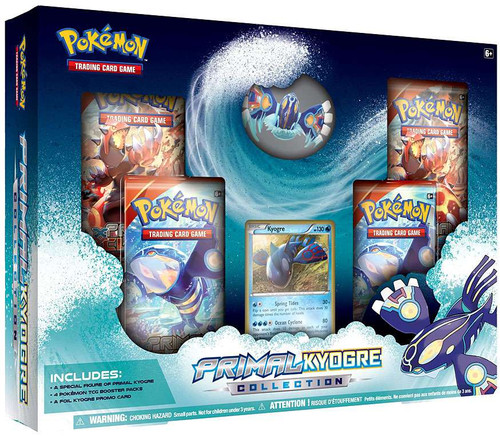 Pokemon XY Primal Kyogre Collection 4 Booster Packs, Figure Promo