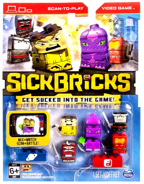 Sick Bricks Sick Team Space Ninja Minifigure 5-Pack Spin Master