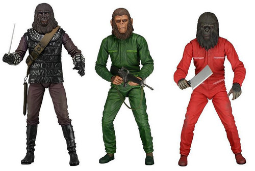 NECA Planet of the Apes Classic Series 3 Exclusive Set of 3