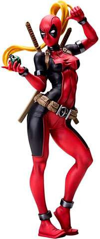 2017コミコン限定 Marvel Bishoujo LADY DEADPOOL Marvel Bishoujo Lady Deadpool 17 Statue Kotobukiya - ToyWiz