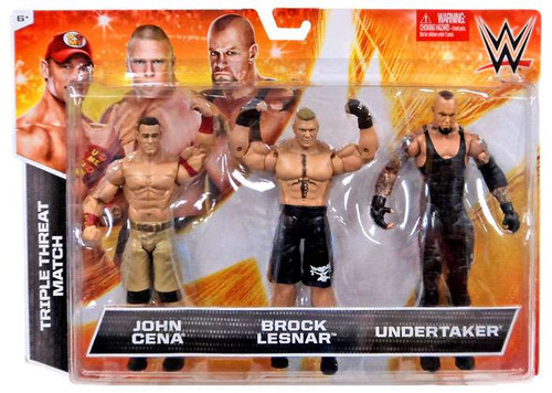 WWE Wrestling John Cena, Brock Lesnar Undertaker Exclusive Action