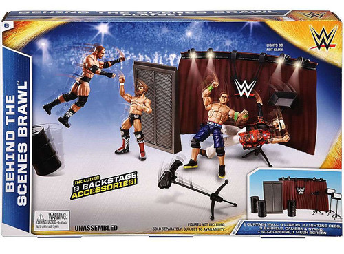 Wwe Wrestling Behind The Scenes Brawl Exclusive Accessory Set Mattel Toys Toywiz - brawl stars acessori