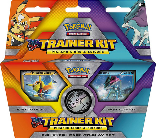 Pokemon XY Pikachu Libre Suicune Trainer Kit Starter Set 2016