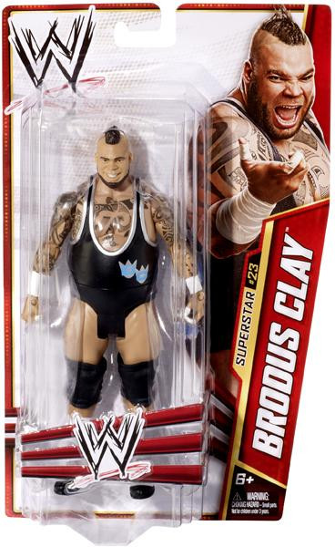 WWE フィギュア(陶器製？) 限定品 WWE Wrestling Series 27 Brodus Clay Action Figure 23 Damaged
