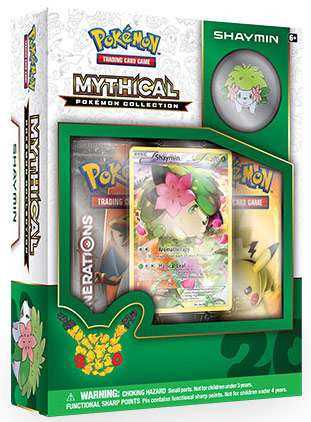 Pokemon Mythical Shaymin Collection Box 2 Booster Packs, Promo