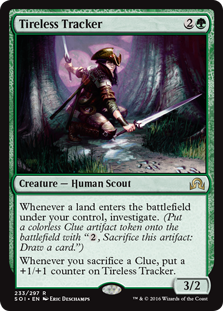 Magic The Gathering Trading Card Game Shadows Over Innistrad Single Card  Rare Tireless Tracker 233 - ToyWiz