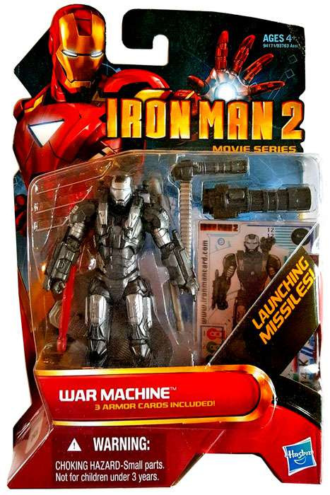 Iron Man 2 Movie Series War Machine 4 Action Figure 12 Hasbro Toys