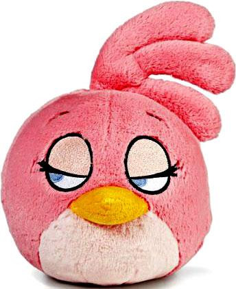 Angry Birds Pink Bird 8 Plush With Sound Commonwealth Toys - ToyWiz