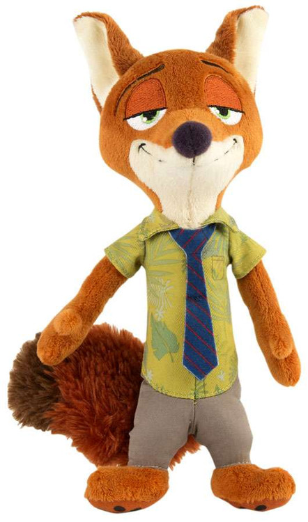 Zootopia 2 Piece Plush Lot Nick Wilde Fox & Mr. Otterton Otter Tomy Disney  Nice!