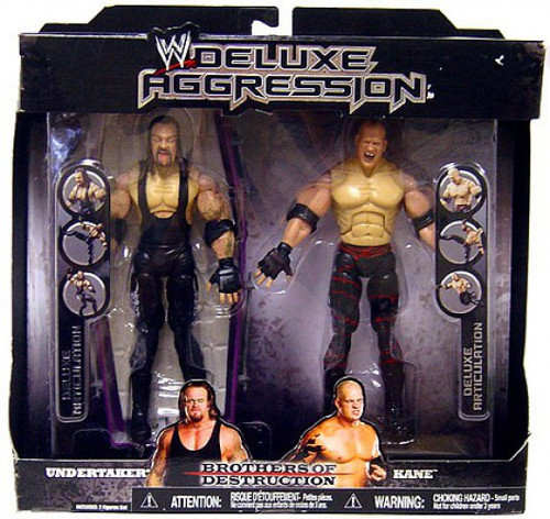 WWE Wrestling Deluxe Aggression Undertaker Kane Exclusive Action