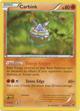 pokemon card carbink break Amazon.com: Pokemon - Carbink Break (51/124) - XY Fates Collide main image 0
