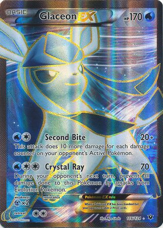 glaceon ex pokemon card - 206/187 (206/187) this card is the perfect way to showcase your collection. Pokemon Trading Card Game XY