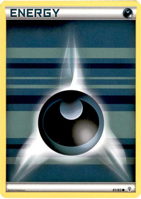 Pokemon X Y Generations Single Card Common Darkness Energy 81 - ToyWiz