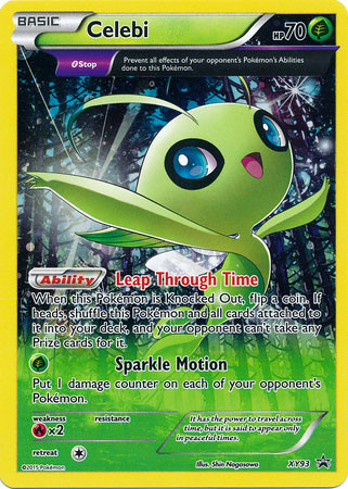 Pokemon X Y Promo Single Card Promo Holo Celebi XY93 - ToyWiz