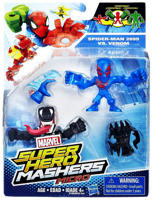 Marvel Super Hero Mashers Micro Spider-Man 2099 vs. Venom 2 Action