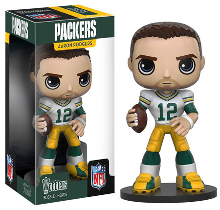 Funko NFL Green Bay Packers Wobblers Aaron Rodgers Bobble Head