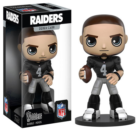 Derek Carr Signed Raiders #47 Funko Pop! Vinyl Figure (JSA)