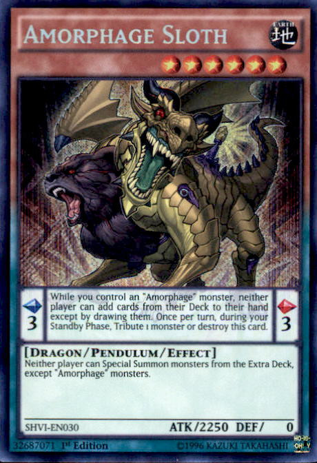 Yu-Gi-Oh! Karte – Amorphage Goliath (SHVI-EN031) – Super Rare, 1st Edition Aus Shining Victories