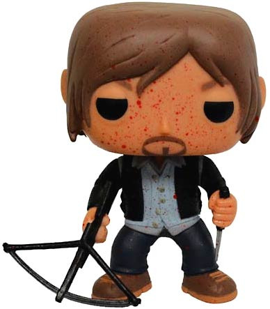 Funko The Walking Dead POP! Television Biker Daryl Dixon Exclusive Vinyl  Figure #96 [Bloody Version, Damaged Package]