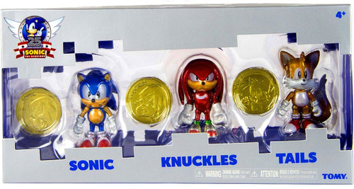 Sonic The Hedgehog Sonic Boom Classic Sonic, Classic Knuckles Classic Tails  3 Action Figure 3-Pack 3 Rings, Damaged Package TOMY, Inc. - ToyWiz