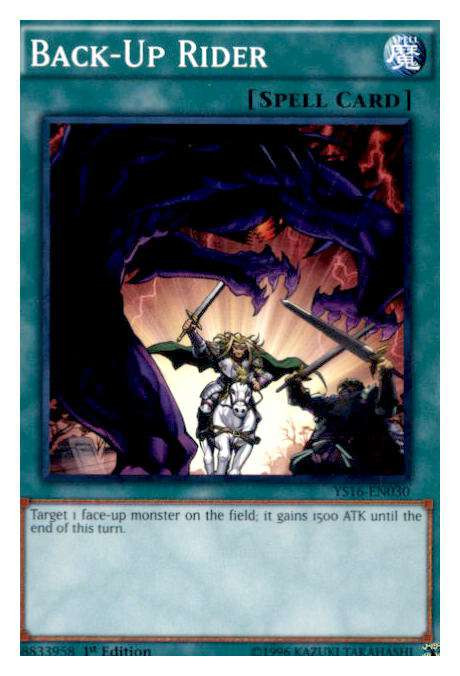 yugioh top decks 2016 Starter Deck Yuya Single Card Common Back-Up Rider YS16-EN030 Top 10 BEST Decks Of