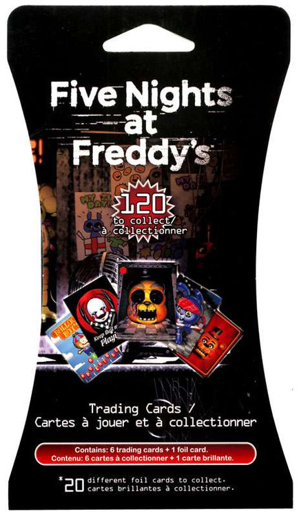  Five Nights at Freddy's Freddy Fazbear: ~2 Mini-Figure Hanger  + 1 Official FNAF Trading Card Bundle (098576) : Toys & Games
