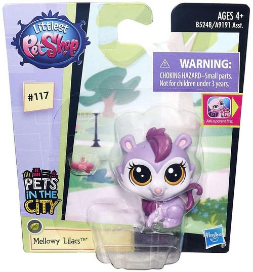 NEW！！　Mellow Summer PET Littlest Pet Shop Pets in the City Single Figure Mellowy Lilacs