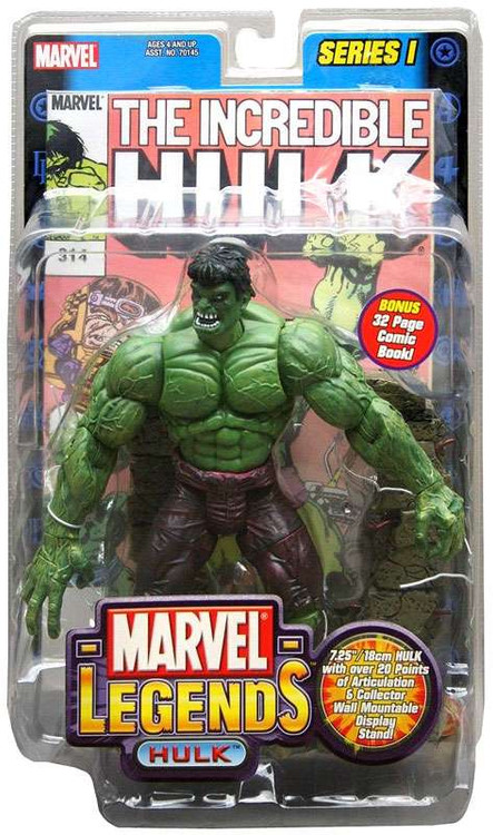 Marvel Legends Series 1 Hulk Action Figure Damaged Package Toy Biz