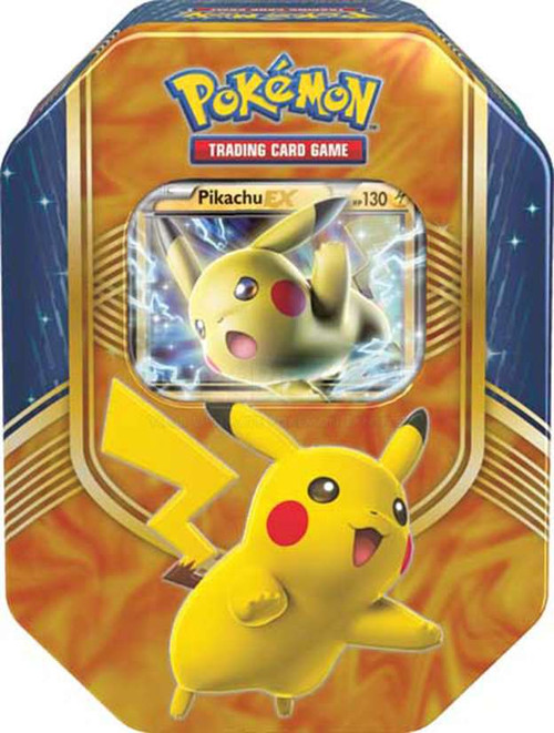 Pokemon XY Battle Heart Pikachu-EX Tin Set 4 Booster Packs Promo Card  Pokemon USA - ToyWiz