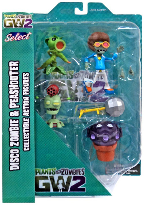 Game Plants VS Zombies Action Figure PVZ Pea Shooter & Zombie Set