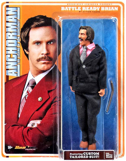 Anchorman Battle Ready Brian Fontana 8 Action Figure Underground