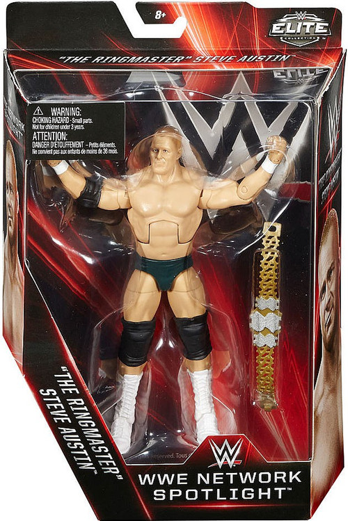 WWE Elite Collection: Action Figure The Ringmaster (Steve Austin) – Edizione Spotlight WWE Network, By Mattel - 2