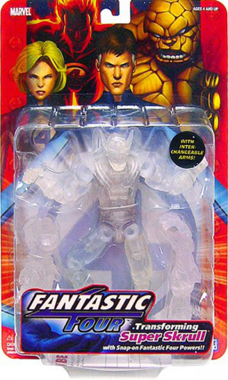 Marvel Fantastic Four Series 1 Super Skrull Action Figure Clear