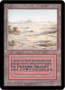 Magic The Gathering Alpha Single Card Rare Badlands - ToyWiz