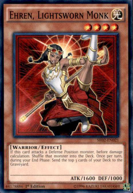 YuGiOh Rise of the True Dragons Structure Deck Single Card Common Ehren,  Lightsworn Monk SR02-EN021 - ToyWiz