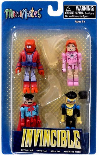 Invincible Minimates Invincible, Atom Eve, Omni-Man Allen the Alien  Minifigure 4-Pack Diamond Select Toys - ToyWiz