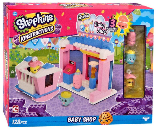 Shopkins Kinstructions Baby Shop Dribbles, Sippy Sips Dum Mee Mee