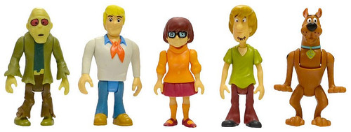 Nice Lot of 4 Scooby Doo Mystery Gang Fred Scooby Velma & Shaggy Action  Figures