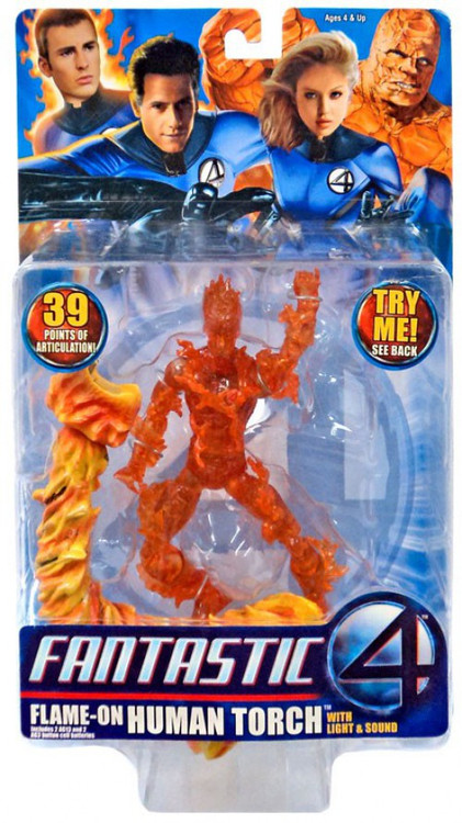 Fantastic 4 La Antorcha Humana en Tabla Snow (Toy Biz 2829A) | Juguetes