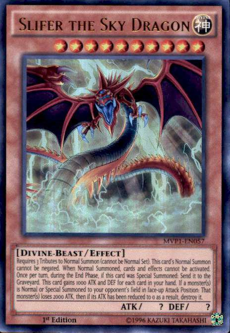 YuGiOh Dark Side of Dimensions Movie Single Card Ultra Rare Slifer the Sky  Dragon MVP1-EN057 - ToyWiz