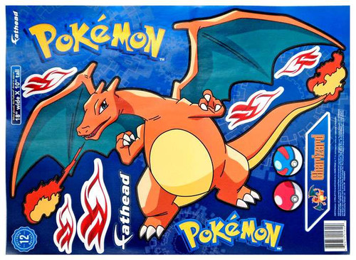 Pokemon Charizard Vinyl Decals Fathead Llc Toywiz - fathead io roblox