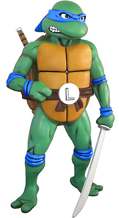 NECA Teenage Mutant Ninja Turtles Life-Size Scale Leonardo 11 Foam
