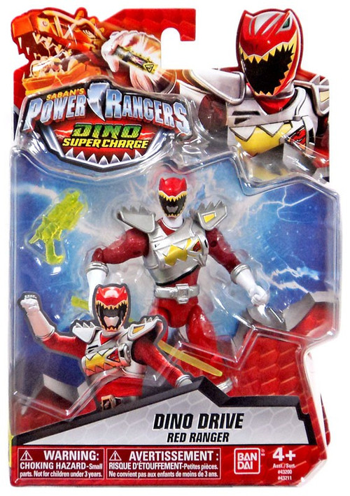 Power Rangers Dino Super Charge Dino Drive Red Ranger 5