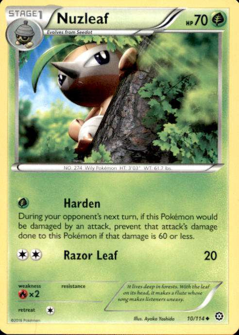 nuzleaf pokemon card 45/101  Pokybox The item may be similar but not exactly the same as the image (e.g Pokemon Trading Card Game XY